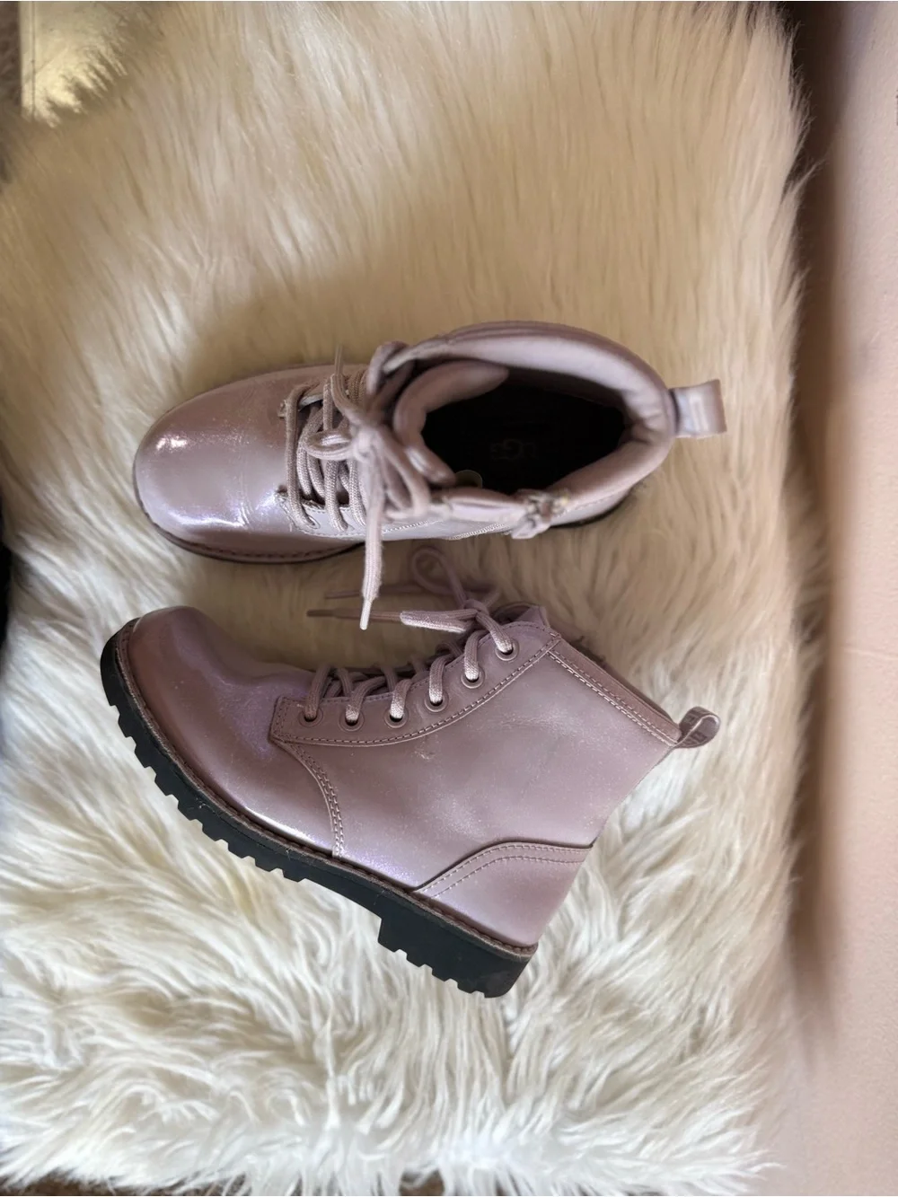 UGG Big Girl Lace-Up Ankle Boots